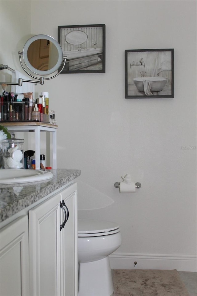 5897 Soter Ln, Windermere, FL 34786 - half bathroom with vanity and toilet