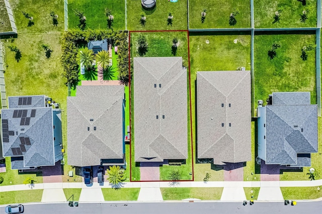 aerial overview of property's location featuring property boundaries highlighted