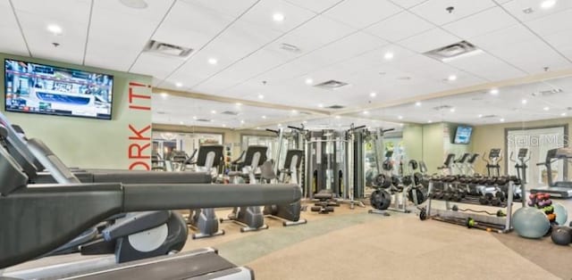7876 Marlow Pl, Kissimmee, FL 34747 - gym featuring carpet