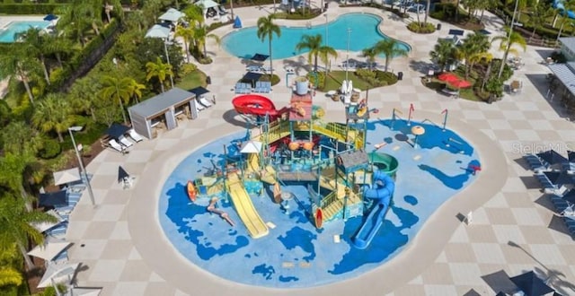 7876 Marlow Pl, Kissimmee, FL 34747 - bird's eye view of a pool and a recreational park