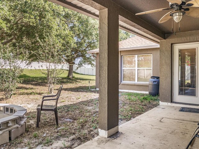 10247 Mason Loop, Clermont, FL 34711 - view of patio featuring a ceiling fan