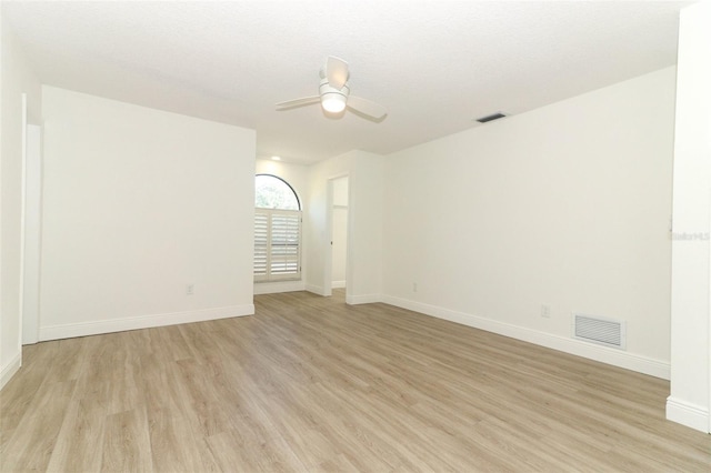 1204 Duncan Ct, Longwood, FL 32779 - empty room with ceiling fan, light wood-type flooring, and baseboards