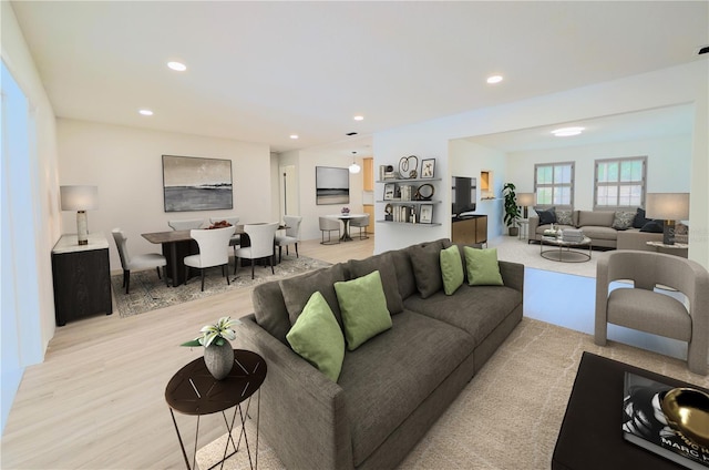 1204 Duncan Ct, Longwood, FL 32779 - living room featuring light wood-type flooring and recessed lighting