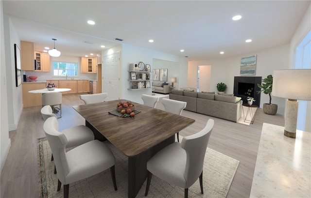 1204 Duncan Ct, Longwood, FL 32779 - dining area with light wood-style floors and recessed lighting