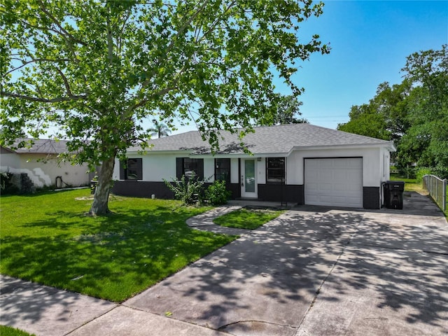 8228 Shriver Dr, Orlando, FL 32822 - ranch-style home with a garage, stucco siding, concrete driveway, and a shingled roof