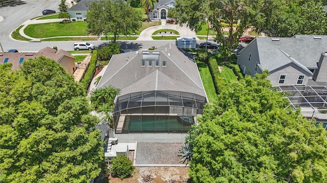 aerial perspective of suburban area