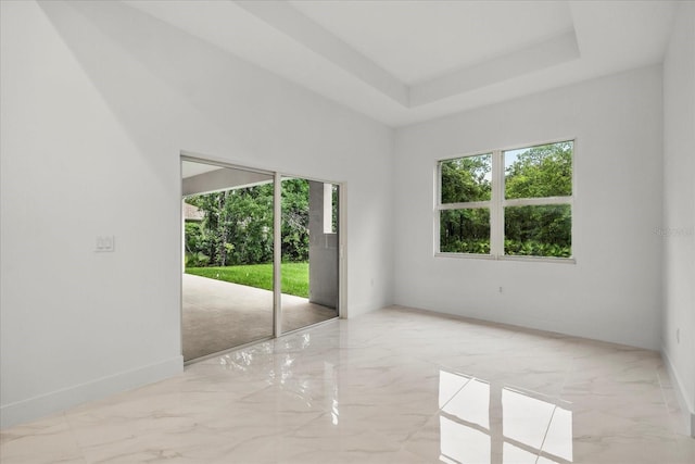 4528 Yorkshire Ln, Kissimmee, FL 34758 - unfurnished room with marble tiled floors and baseboards