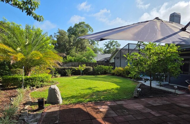 208 Frinton Cv, Longwood, FL 32779 - view of yard featuring a patio area and a lanai