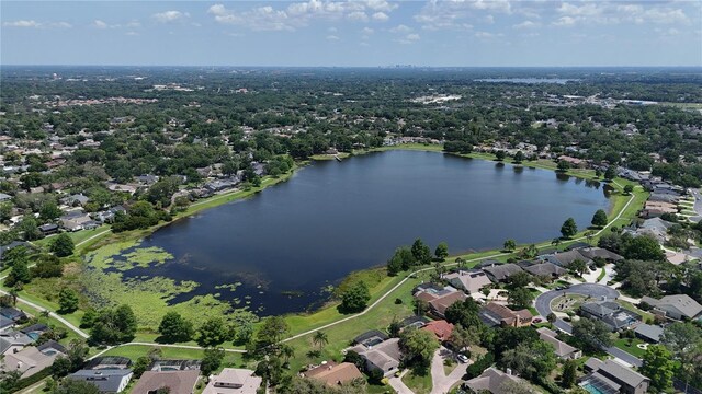 208 Frinton Cv, Longwood, FL 32779 - aerial view of property's location with a large body of water and nearby suburban area