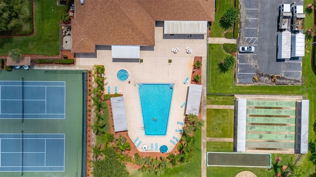 11811 Scarecrow Ln, Orlando, FL 32821 - bird's eye view of a pool area
