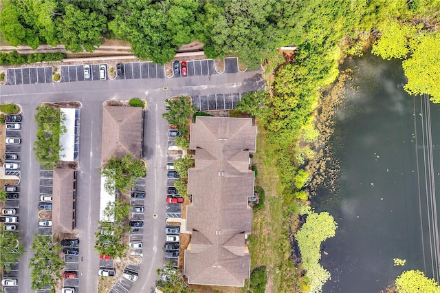 aerial overview of property's location featuring a nearby body of water
