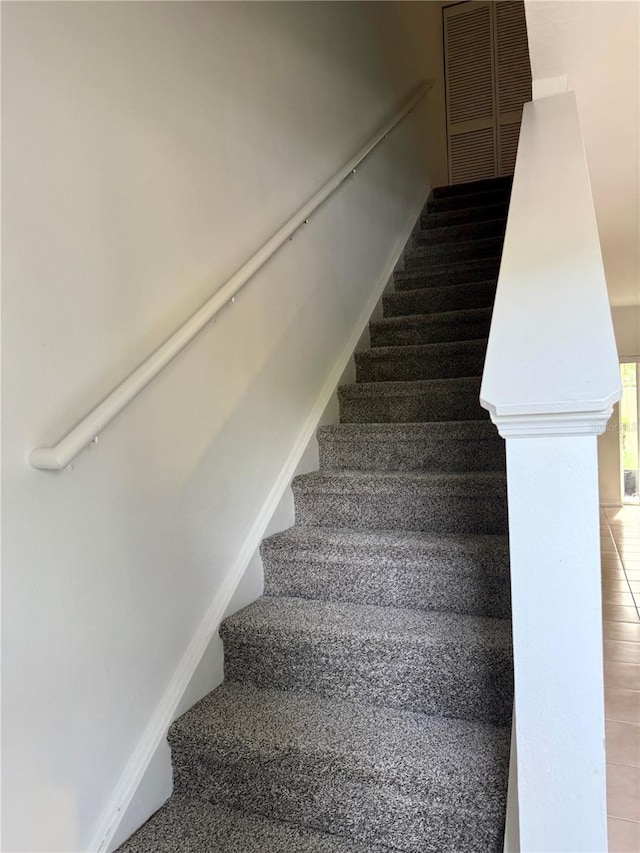 view of stairs