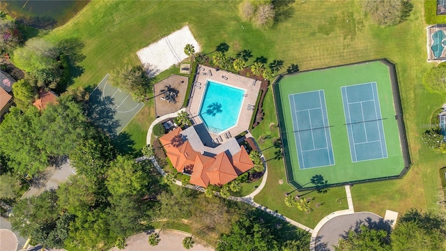 1638 Whitney Isles Dr, Windermere, FL 34786 - aerial view of a pool