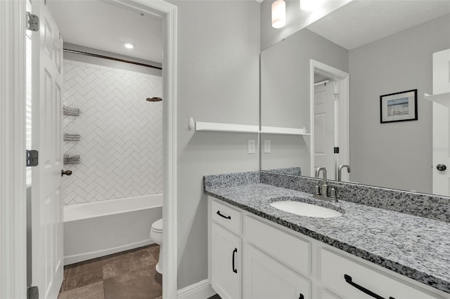 15975 Marina Bay Dr, Winter Garden, FL 34787 - full bath with toilet, vanity, and bathtub / shower combination