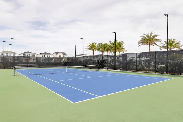 1664 Crowncrest Dr, Apopka, FL 32703 - view of tennis court with community basketball court and a residential view