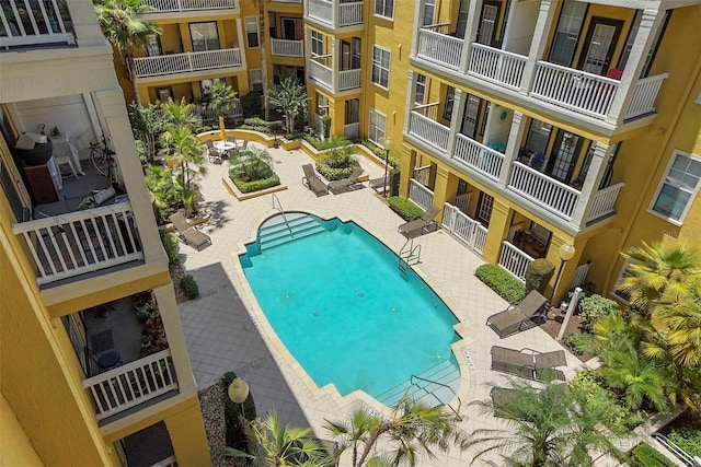 community pool featuring a patio