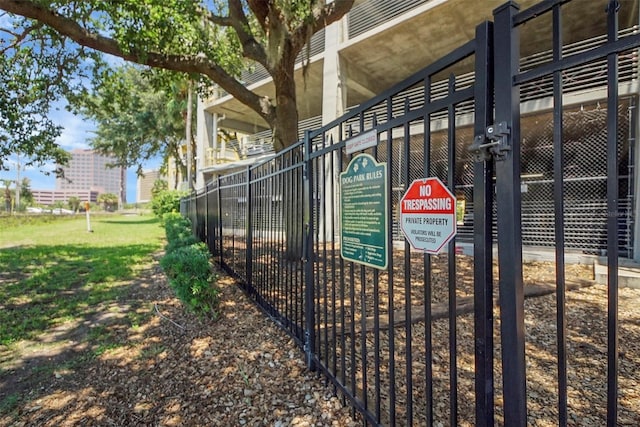 exterior view of fence