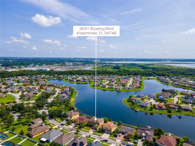 3041 Boating Blvd, Kissimmee, FL 34746 - aerial perspective of suburban area with a nearby body of water