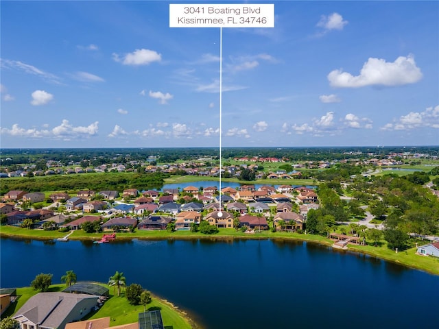 3041 Boating Blvd, Kissimmee, FL 34746 - aerial perspective of suburban area featuring a large body of water