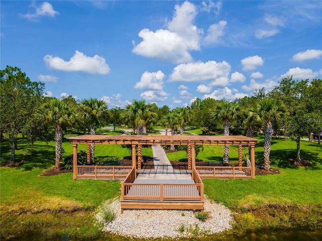 3041 Boating Blvd, Kissimmee, FL 34746 - view of property's community with a yard and view of wooded area