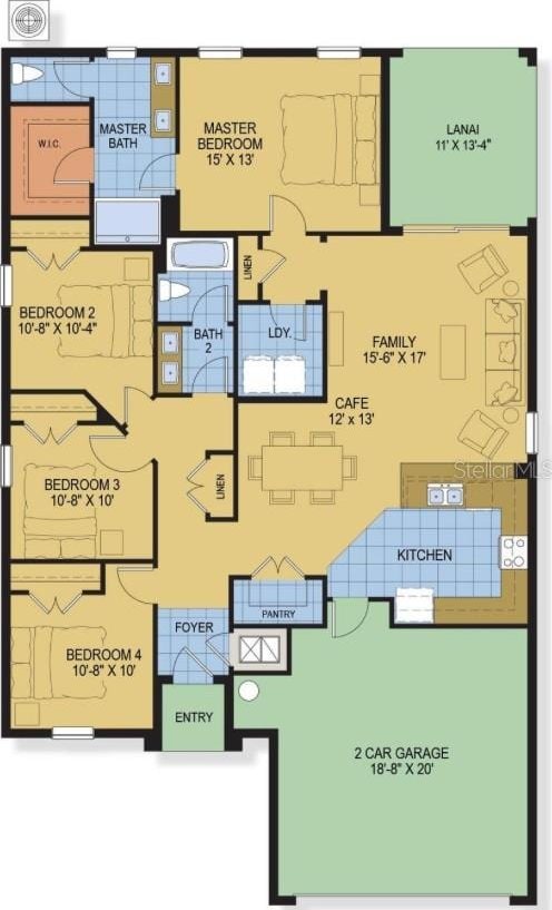 9356 St Therese St, Groveland, FL 34736 - home floor plan