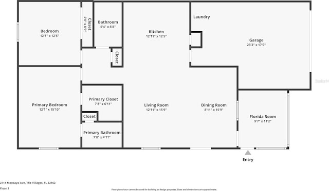 2714 Moncayo Ave, The Villages, FL 32162 - room layout