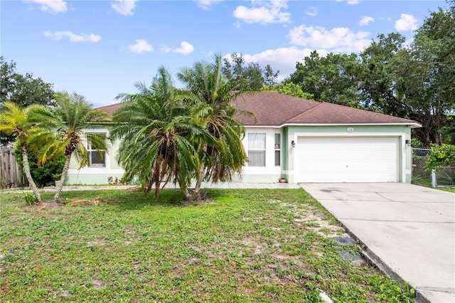 14 Sequoia Way, Kissimmee, FL 34758 - ranch-style house featuring an attached garage, concrete driveway, and stucco siding