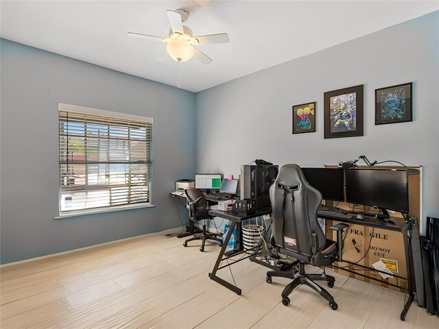 1064 Universal Rest Pl, Kissimmee, FL 34744 - office area with ceiling fan