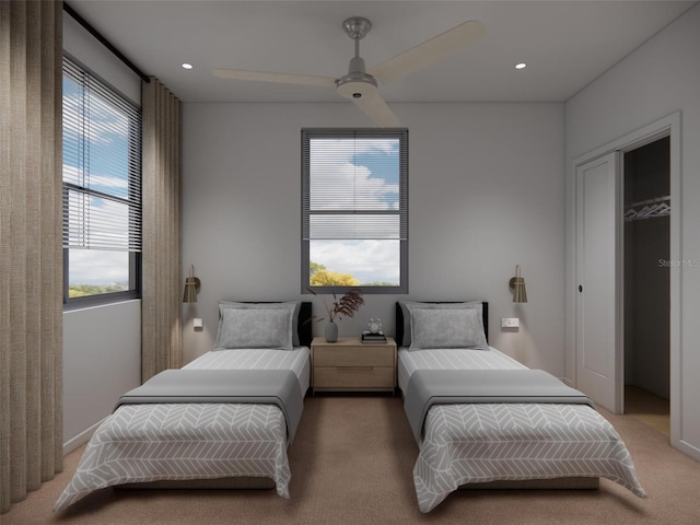 213 Breezeway Dr, Davenport, FL 33897 - carpeted bedroom featuring ceiling fan