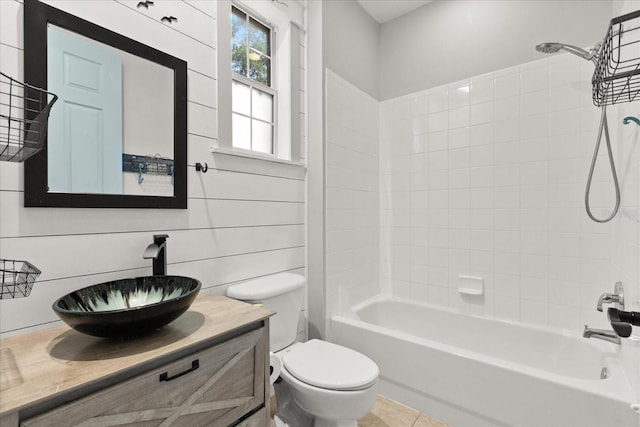 1601 Stargazer Ter, Sanford, FL 32771 - full bath with toilet, vanity, shower / tub combination, and tile patterned floors