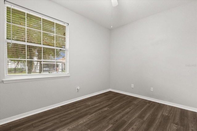 1601 Stargazer Ter, Sanford, FL 32771 - empty room with dark wood-style floors, baseboards, and plenty of natural light