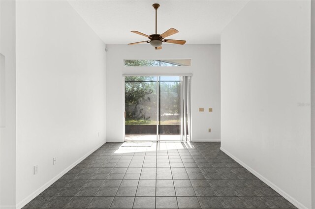 4520 Barrister Dr, Clermont, FL 34711 - spare room featuring ceiling fan, baseboards, and tile patterned floors