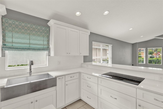 2776 Joseph Cir, Oviedo, FL 32765 - kitchen with a sink, healthy amount of natural light, recessed lighting, tasteful backsplash, and black electric cooktop
