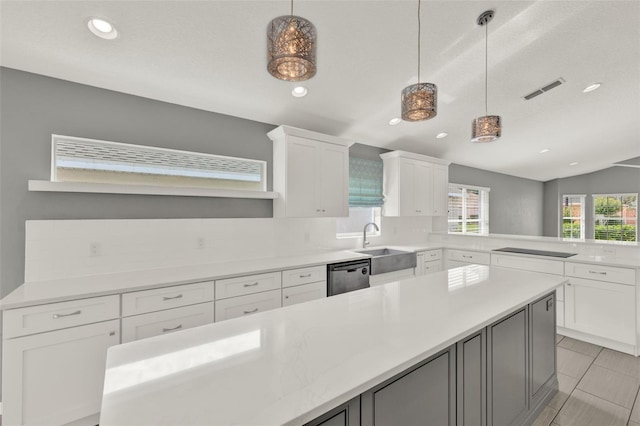 2776 Joseph Cir, Oviedo, FL 32765 - kitchen with dishwasher, a sink, light countertops, white cabinets, and recessed lighting