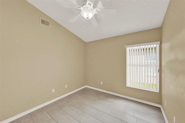 2776 Joseph Cir, Oviedo, FL 32765 - spare room featuring ceiling fan, baseboards, and lofted ceiling