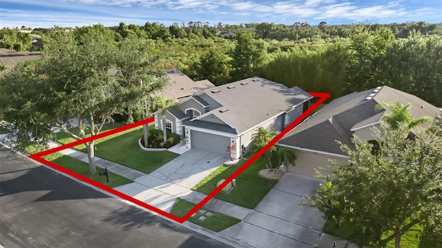 2520 Oakington St, Winter Garden, FL 34787 - view of subject property with a heavily wooded area