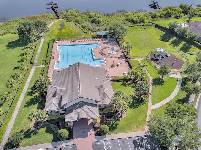 2520 Oakington St, Winter Garden, FL 34787 - drone / aerial view of a pool