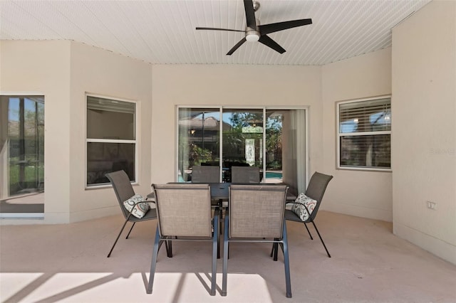 2801 Boat Cove Cir, Kissimmee, FL 34746 - view of patio with a ceiling fan and outdoor dining space