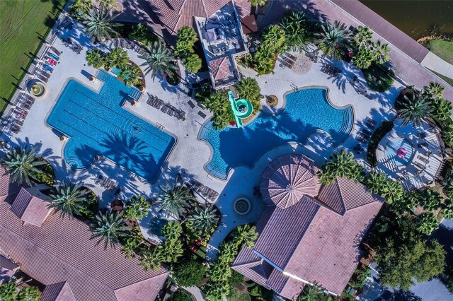 2801 Boat Cove Cir, Kissimmee, FL 34746 - bird's eye view of a pool
