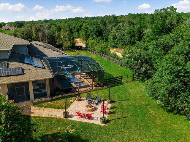 20199 Sweetwood Ln, Clermont, FL 34715 - aerial view of property and surrounding area with a forest