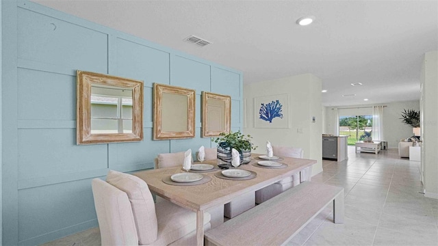3665 Marlberry Way, Sanford, FL 32773 - dining area featuring light tile patterned floors, baseboards, and recessed lighting
