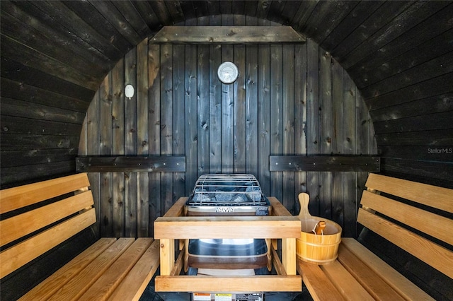 5370 Whispering Pine Cir, Saint Cloud, FL 34771 - sauna / steam room featuring wooden ceiling and wood walls
