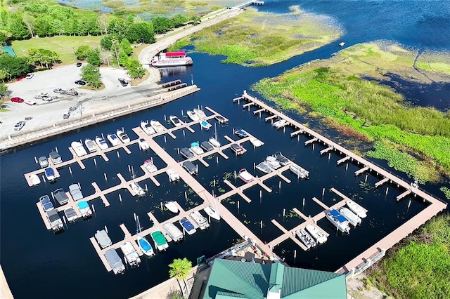 5370 Whispering Pine Cir, Saint Cloud, FL 34771 - aerial view of numerous boat docks and a large body of water