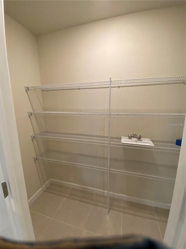 view of storage area