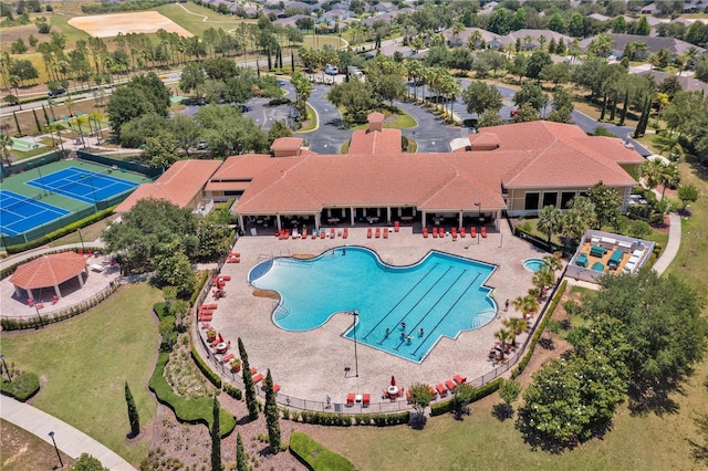 3677 Serena Ln, Clermont, FL 34711 - bird's eye view of a pool area