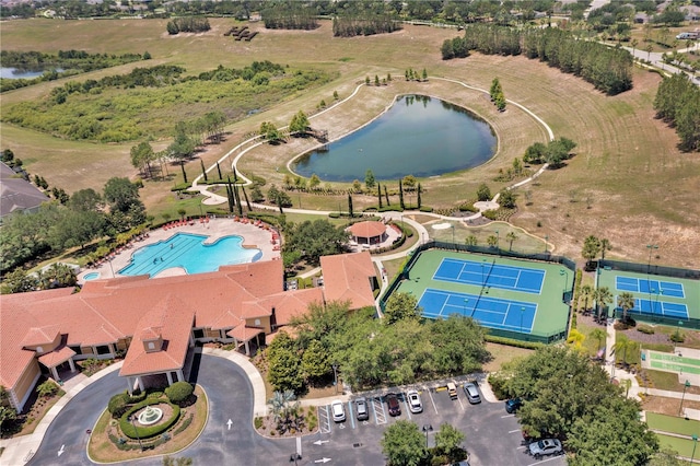 3677 Serena Ln, Clermont, FL 34711 - aerial view of property's location with a large body of water and a pool