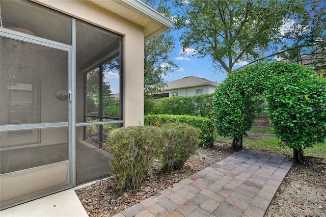 3677 Serena Ln, Clermont, FL 34711 - view of patio / terrace featuring a sunroom
