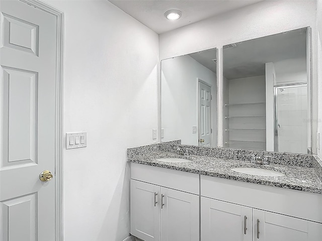 full bath with double vanity
