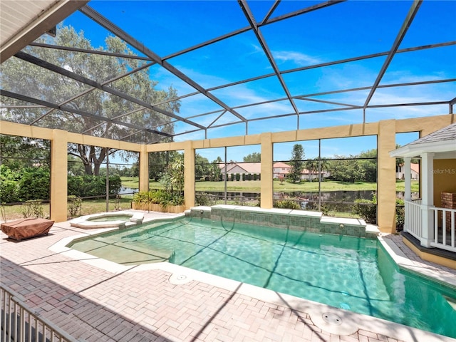 6161 Blakeford Dr, Windermere, FL 34786 - view of pool with a patio area and a pool with connected hot tub