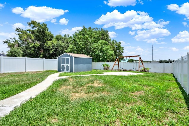 5967 Churchill Square Way, Groveland, FL 34736 - view of yard with a playground